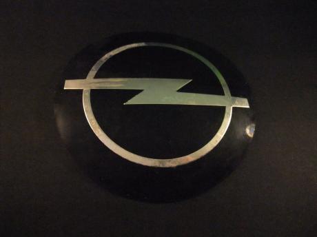 Opel origineel auto logo ( zwart-zilverkleurig) embleem
